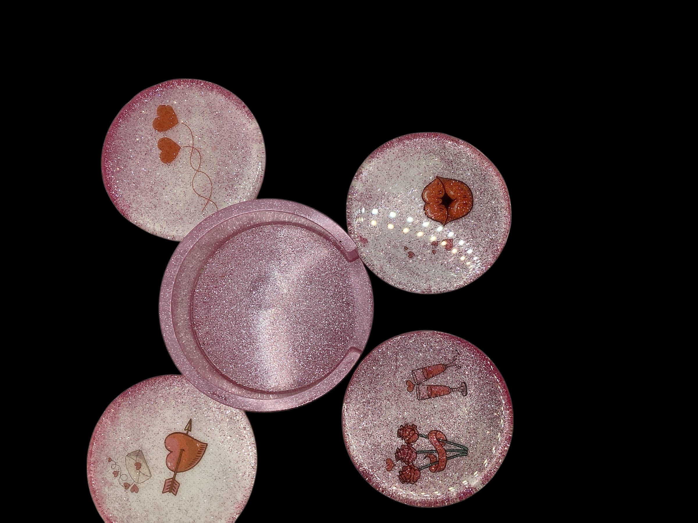 Pretty in Pink Coaster Set
