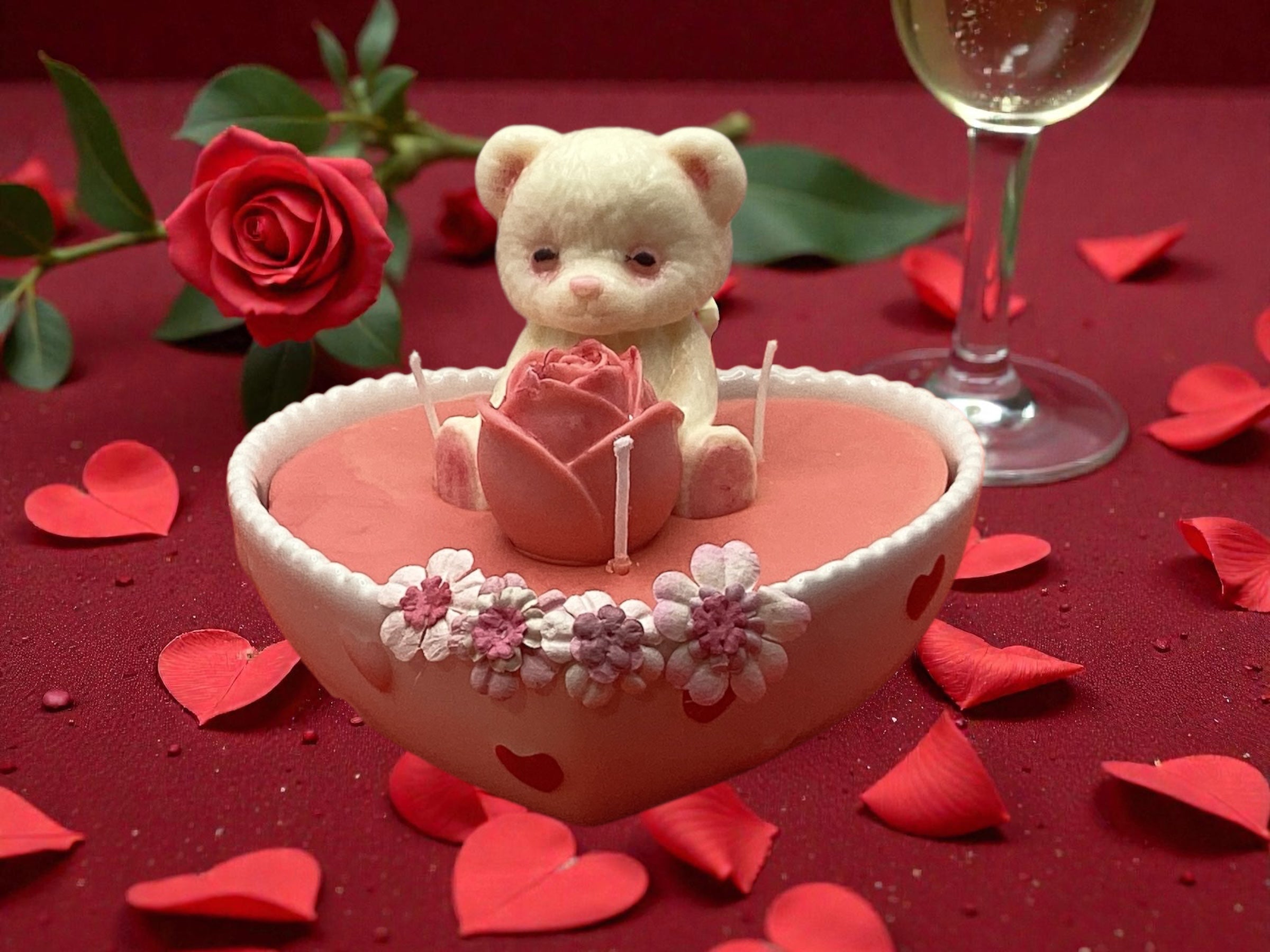 Heart Shaped Bowl Candle