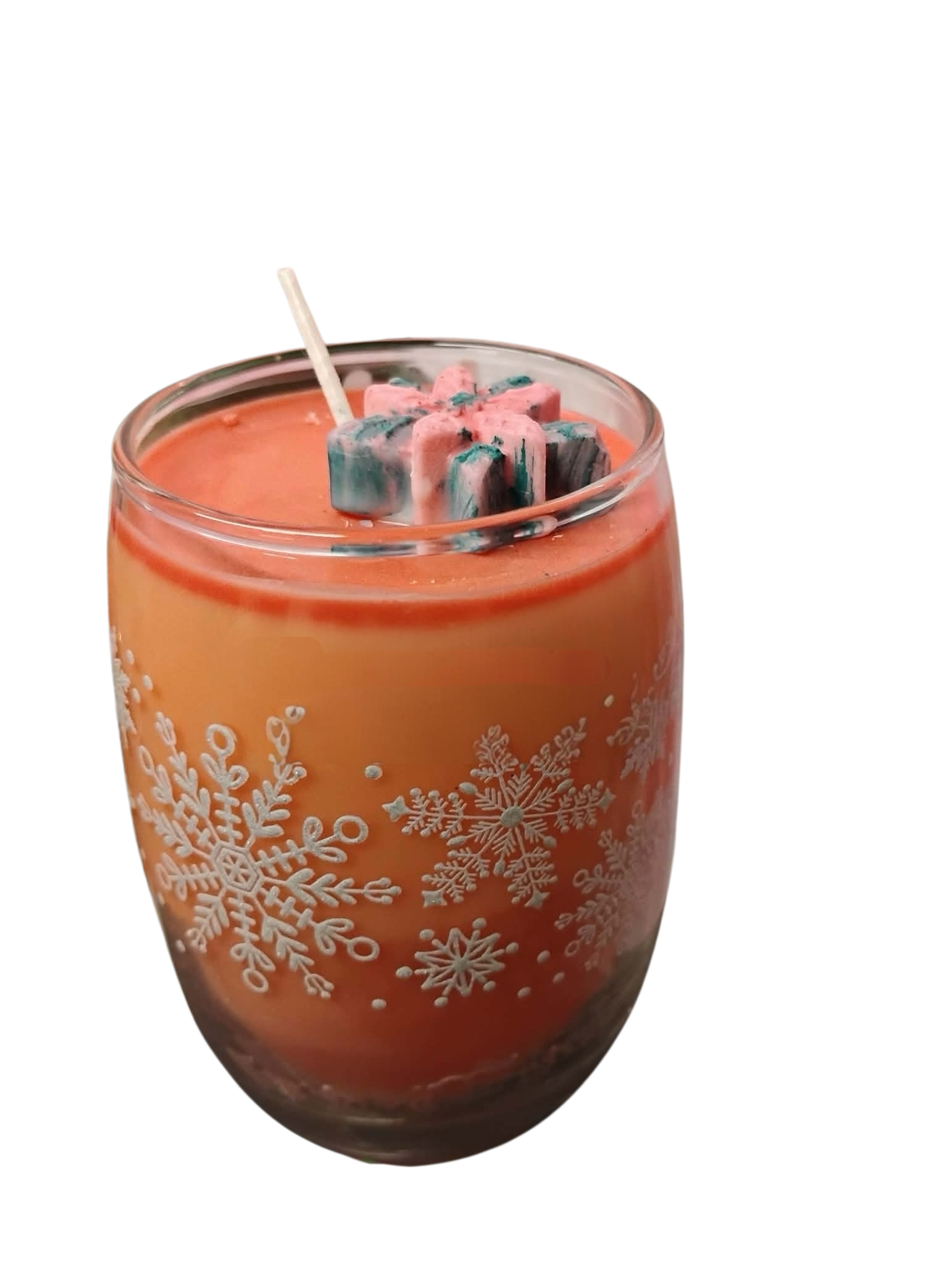 Snowflake Glass Candles