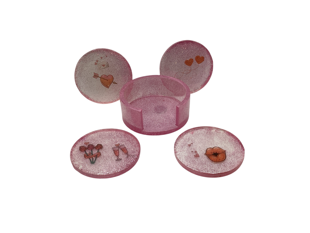 Pretty in Pink Coaster Set