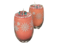 Snowflake Glass Candles