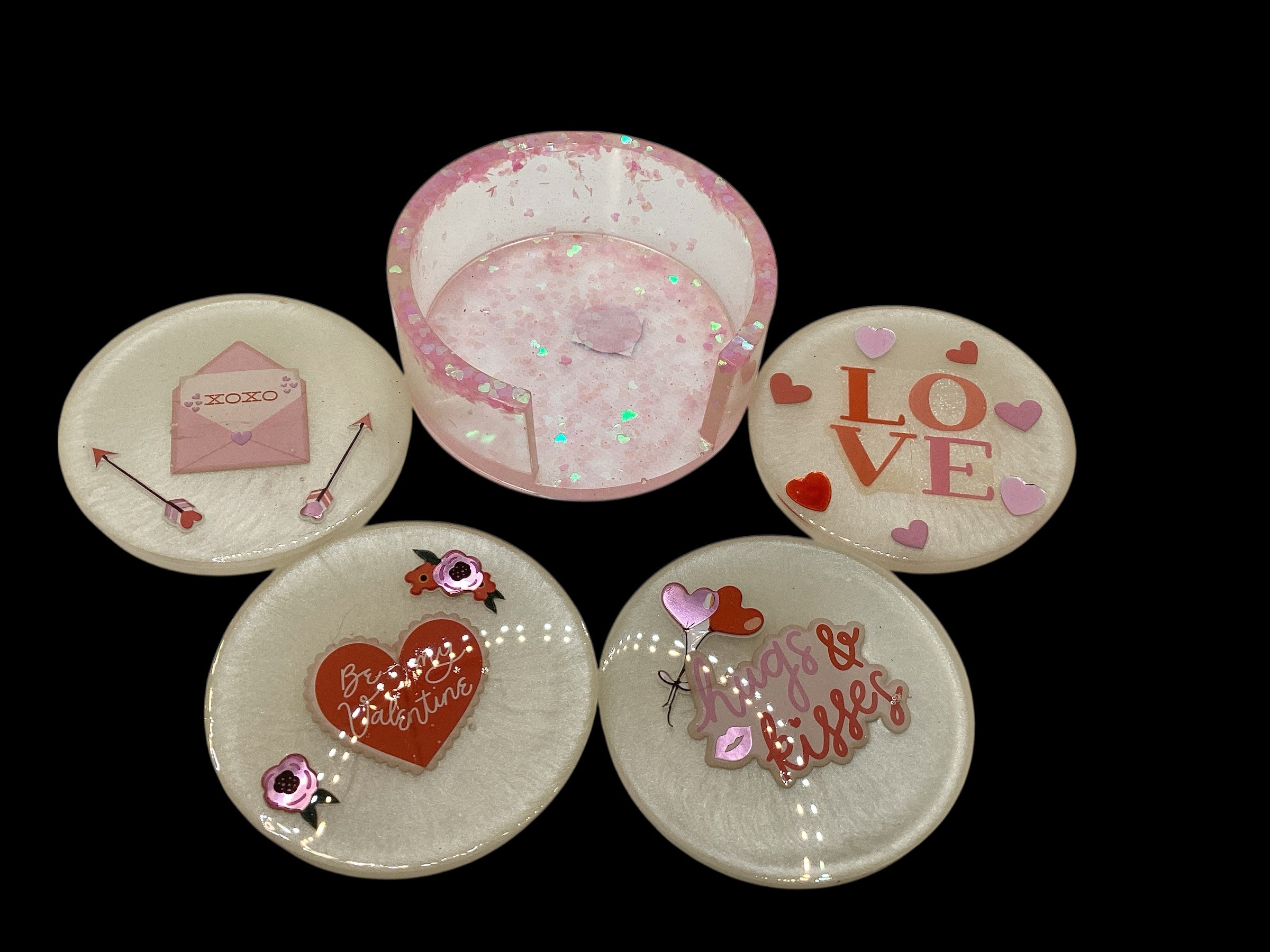 "Lovely" Coaster Set