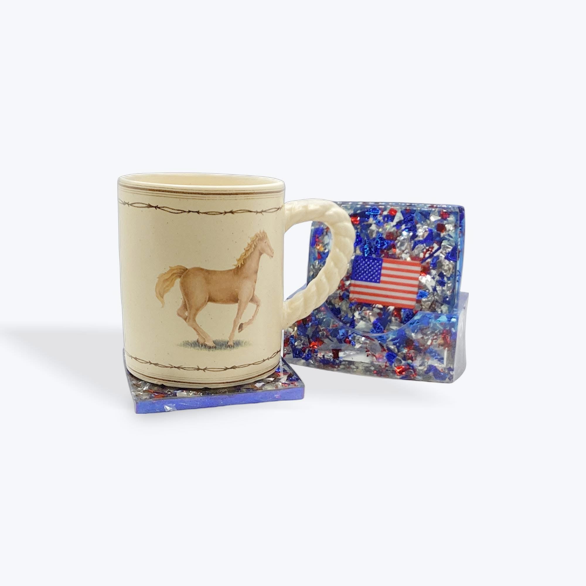 American coaster set
